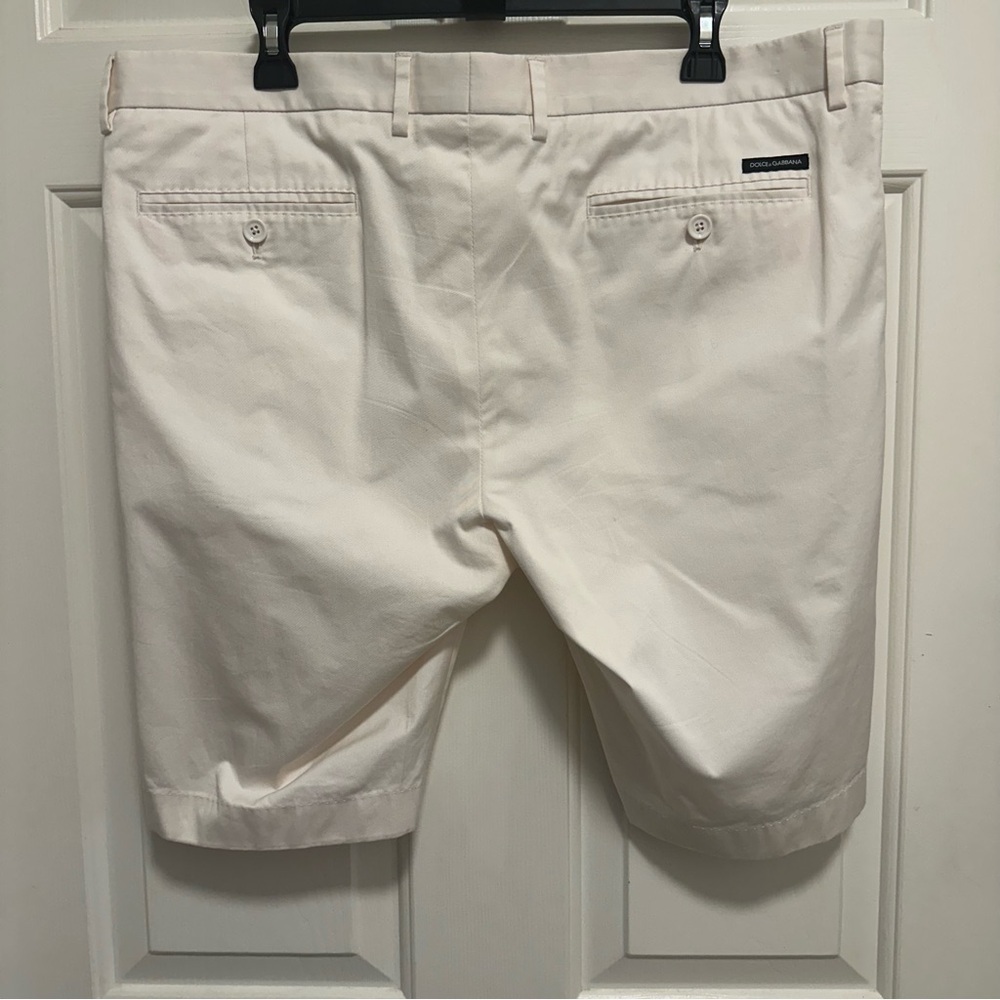 Dolce & Gabbana beige White Stretch cotton shorts Size 54 - Picture 2 of 7